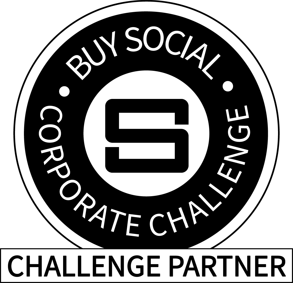 Logo of company, SEUK Buy Social Corporate Challenge, who direct company spend towards businesses that make a positive social and/or environmental impact.